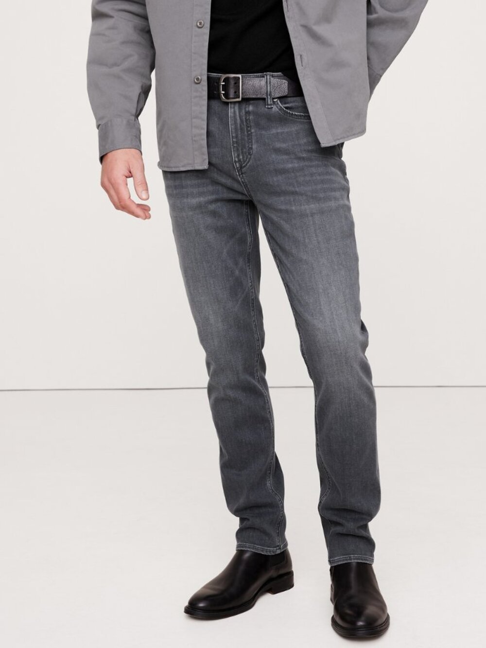 Banana Republic Slim Luxe Traveler Jean Luxe Grey 34 x 32